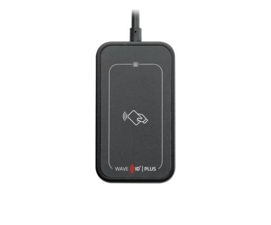 Picture of rf IDEAS Wave ID Plus Mini ICLASS ID/SE/SEOS USB KEYSTROKE Reader (RDR-80031BKU)