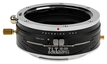 Picture of Fotodiox Pro TLT ROKR - Tilt/Shift Lens Mount Adapter Compatible with Canon EOS (EF) D/SLR Lenses to Canon RF Mount Mirrorless Camera Body
