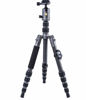 Picture of Vanguard VEO3GO235CB Compact Carbon Fiber Travel Tripod with Ball Head, Monopod Option, Smart Phone Holder and Bluetooth Remote