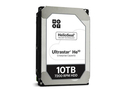 Picture of HGST Ultrastar He10 | HUH721010ALE600 | 0F27604 | 10TB SATA 6-Gbps 7.2K RPM 256MB 3.5" 512E ISE Hard Drive