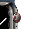 Picture of Apple Watch Series 7 (GPS + Cellular, 41MM) Graphite Stainless Steel Case with Abyss Blue Sport Band (Renewed)