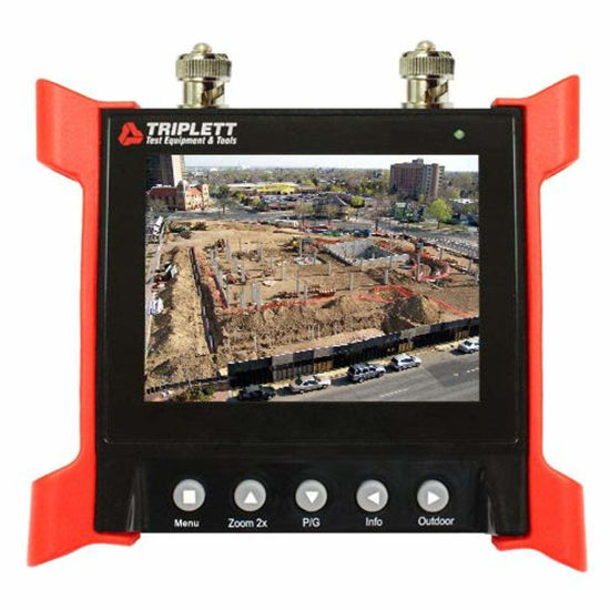 Picture of Triplett CamView Elite Portable Video Test Monitor for Security Cameras with 12V -1 Amp Output - Bright HQ 3½ " LCD Screen | 2x Digital Zoom| Ruggedized Design | Extended Battery Life - (8060)