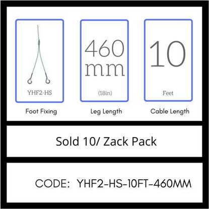 Picture of Gripple No. 2 x 10' Y-Hook Hangers (YHF2-HS-10FT-460MM) Pack of 10 USA Made