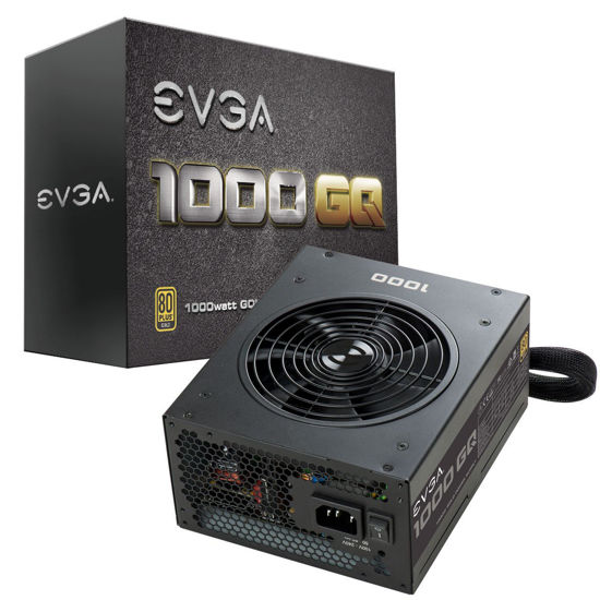 Picture of EVGA 210-GQ-1000-V1,1000 GQ, 80+ GOLD 1000W, Semi Modular, EVGA ECO Mode, 5 Year Warranty, Power Supply,Black