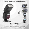 Picture of Flashpoint Zoom Li-on III R2 TTL On Camera Flash for Nikon, 76ws 2.4GHz 1/8000s HSS Speedlight with Quick Manual-TTL Switch, 1.5s Recycle Time, 7.2V/2600mAh Li-Ion Battery, 450 Full-Power Flashes