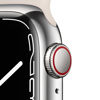 Picture of Apple Watch Series 7 (GPS + Cellular, 45MM) - Silver Stainless Steel Case with Starlight Sport Band (Renewed Premium)