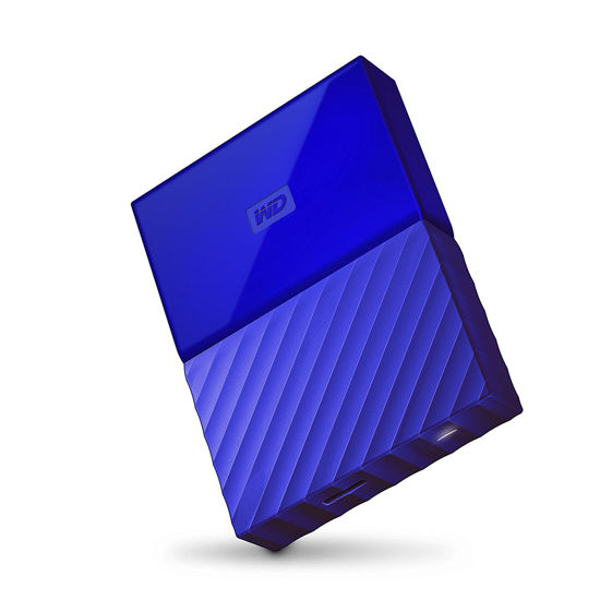 Picture of Western Digital 4TB Blue My Passport Portable External Hard Drive - USB 3.0 - Western DigitalBYFT0040BBL-WESN
