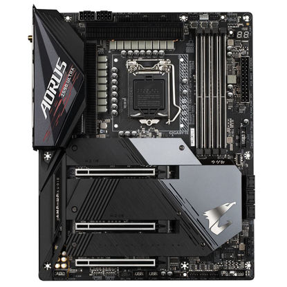 Picture of Aorus Ultra Durable Z590 AORUS Desktop Motherboard - Intel Chipset - Socket LGA-1200 - Optane Memory Ready - ATX - Pentium Gold, Celeron, Core i5, Core i7, Core i9, Core i3 Processor Supp