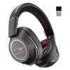 Picture of Plantronics - Voyager 8200 UC (Poly) - Bluetooth Dual-Ear (Stereo) Headset - USB-A Compatible to connect to your PC and Mac - Works with Teams, Zoom & more - Dual-Mode Active Noise Canceling