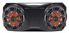 Picture of (2) Kicker 45KM654L 6.5" 390w Marine LED Speakers w/Charcoal, White Grilles KM65 Bundle with Metra OH-UNI01 6.5" Overhead Speaker Pod Enclosure Compatible with Polaris RZR/ATV/UTV/Cart