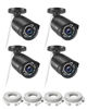 Picture of ZOSI 4 Pack 5MP 3K Add-on Security POE Camera with Cable, 2880 x 1620 Indoor Outdoor Bullet IP Camera, 120ft Night Vision, 3.6mm Lens, 95°View Angle, IP66 Weatherproof (Only Work with Our PoE NVR)