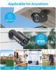 Picture of ZOSI 4 Pack 5MP 3K Add-on Security POE Camera with Cable, 2880 x 1620 Indoor Outdoor Bullet IP Camera, 120ft Night Vision, 3.6mm Lens, 95°View Angle, IP66 Weatherproof (Only Work with Our PoE NVR)