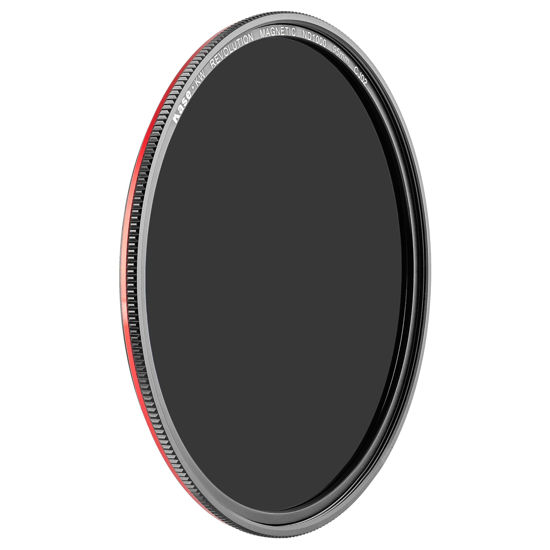 Picture of Kase Wolverine Revolution 95mm Magnetic ND1000 10 Stop Shockproof Tempered Optical Glass Filter w Red Ring & Adapter