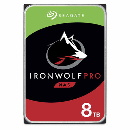 Picture of Seagate IronWolf Pro 8TB NAS Internal Hard Drive HDD - 3.5 Inch SATA 6Gb/s 7200 RPM 256MB Cache for RAID Network Attached Storage, Data Recovery Service - Frustration Free Packaging (ST8000NEZ01)
