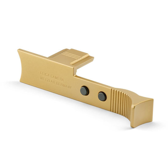 Picture of Leica Brass Thumb Support for Q3 Digital Camera, Blasted Finish