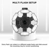 Picture of Flashpoint MF12 Macro Flash 2-Light Kit, R2 2.4GHz Wireless Control Off Camera Flash, Built-in 3.7V/6.29W Lithium Battery, Color Effects Set and Color Temperature Set for Flash Macro Photography