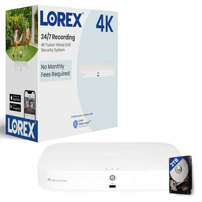 Picture of Lorex 4K Ultra HD 8-Channel Digital Video Recorder 2TB Hard Drive with Smart Motion Detection, Face Recognition and Smart Home Voice Control