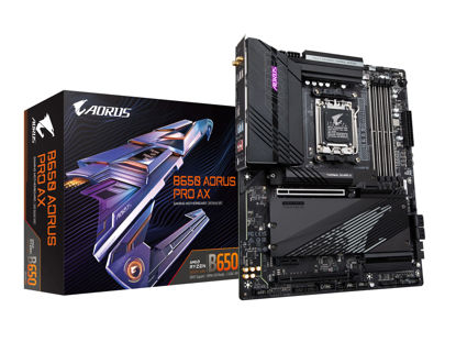 Picture of GIGABYTE B650 AORUS PRO AX AMD B650 ATX Motherboard with 5-Year Warranty, DDR5, PCIe 5.0, WiFi 6E, Quad M.2