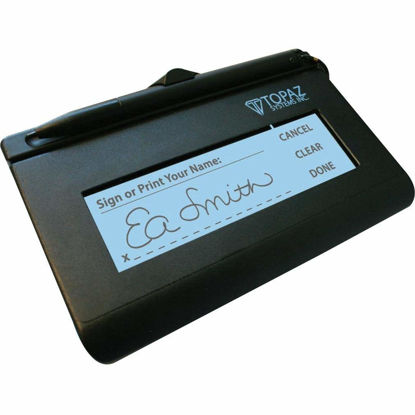 Picture of Topaz SigLite 1x5 LCD Signature Capture Pad T-LBK460-HSB-R by Topaz