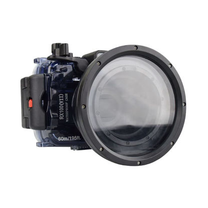 Picture of Seafrogs 60m/195ft Diving Camera Waterproof Housing Case for Sony RX100 VII, Protective Hard case for Underwater Photography Videography