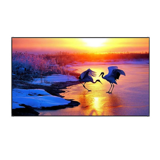Picture of Edge Free Fixed Frame Projector Screen, Movie Home Theater 4K Ultra HD 3D Ready, Wall Mounted, Fixed Frame Projection Projector Screen(84 inch)
