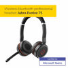 Picture of Jabra Evolve 75 MS Wireless Headset, Stereo - Includes Link 370 USB Adapter - Bluetooth Headset with World-Class Speakers, Active Noise-Cancelling Microphone, All Day Battery