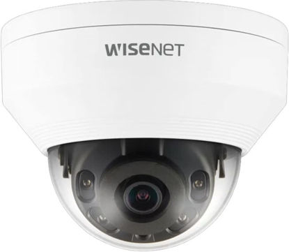Picture of HANWHA | QNV-8010R | 5 MP Network IR Vandal Resistant Dome Camera with 2.8mm Fixed Lens, IP66, IK10 Weatherproof, RJ45 Connection