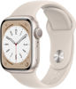 Picture of Apple Watch Series 8 [GPS, 45mm] - Starlight Aluminum Case with with Starlight Sport Band, S/M (Renewed)