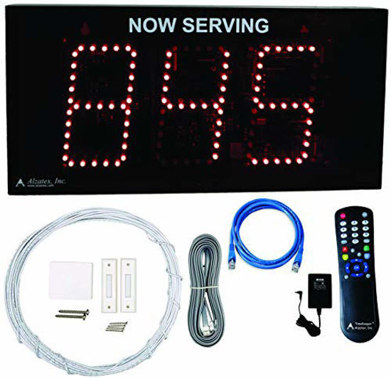 Picture of Alzatex 3-Digit Take-a-Number System with 2 Buttons and Infrared Remote