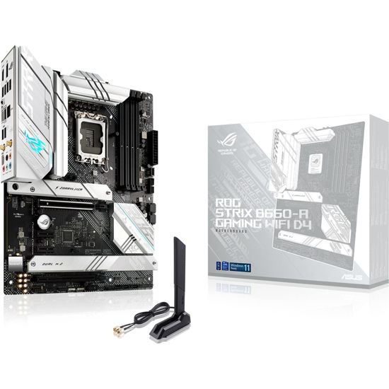 Picture of ASUS ROG Strix B660-A WiFi D4 LGA 1700(Intel 12th Gen) ATX Gaming Motherboard(PCIe 5.0,12+1 Power Stages,WiFi 6, 2.5 Gb LAN, 3xM.2 Slots,PCIe 4.0 NVMe® SSD Support, USB 3.2 Gen 2x2 Type-C)