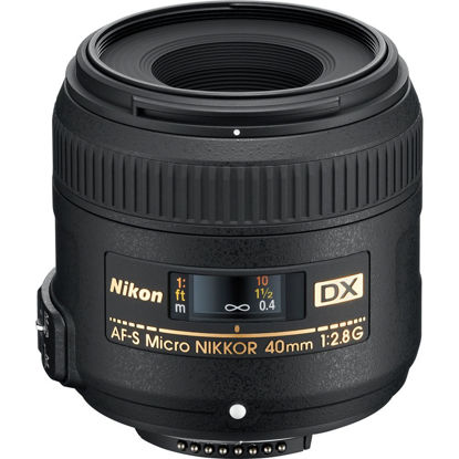 Picture of Nikon AF-S DX Micro-NIKKOR 40mm f/2.8G Close-up Lens for Nikon DSLR Cameras