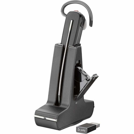 Picture of Plantronics - Savi 8245 UC- Wireless DECT Single In-Ear(Mono)Convertible (3 wearing styles)-Noise Cancelling Mic-Unlimited Talk Time-Connects to Deskphone/PC Mac-Works with Teams (Certified), Zoom