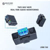 Picture of Hollyland Lark 150 Microphone Lightweight 2.4GHz Digital Wireless Transmission, Clip-On Wireless Microphone System, 0.05s Latency Up to 100m Transmission Range for DSLR Camera (RX+TX+TX)