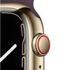 Picture of Apple Watch Series 7 (GPS + Cellular, 45MM) Gold Stainless Steel Case with Dark Cherry Sport Band (Renewed)