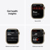Picture of Apple Watch Series 7 (GPS + Cellular, 45MM) - Gold Stainless Steel Case with Dark Cherry Sport Band (Renewed Premium)