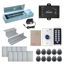 Picture of Visionis FPC-5645 One Door Access Control in Swinging Door 1200lbs Maglock + Outdoor Slim Metal Touch Keypad/Reader Standalone with Mini Controller + Wiegand 26, No Software, EM Card, 1000 Users Kit