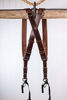 Picture of HoldFast Gear Money Maker Two-Camera Harness (Water Buffalo, Burgundy, Small Size)