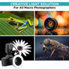 Picture of Flashpoint MF-R76 TTL Macro Ring Flash for Sony Camera, Power Adjustment, 0.1-1s Recycle Time, 76Ws Macro Flash Ring Powered by 7.2V/3000mAh Rechargeable Li-Ion Battery, 550 Full-Power Flashes