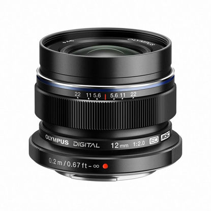 Picture of OM SYSTEM Olympus M.zuiko Digital Ed 12mm F2.0 Lens Black for Micro Four Thirds System - International Version (No Warranty)