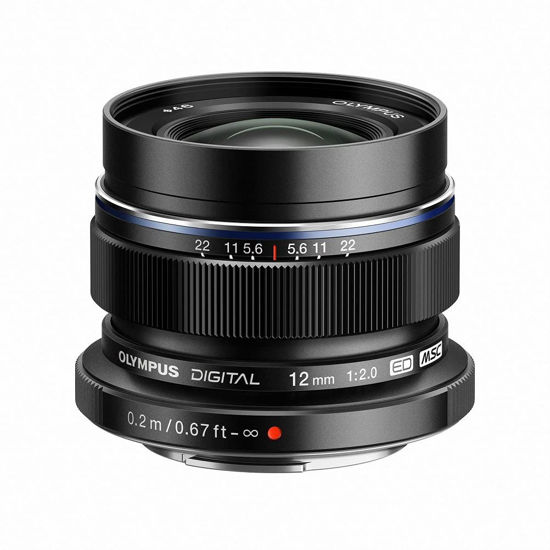 Picture of OM SYSTEM Olympus M.zuiko Digital Ed 12mm F2.0 Lens Black for Micro Four Thirds System - International Version (No Warranty)