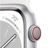 Picture of Apple Watch Series 8 (GPS + Cellular, 45MM) - Silver Aluminum Case with M/L White Sport Band (Renewed Premium)