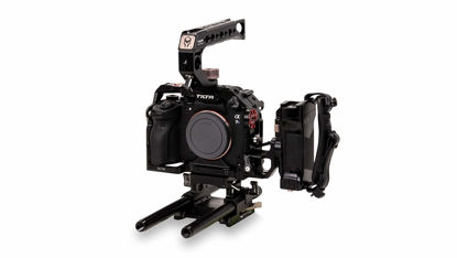 Picture of Tiltaing Camera Cage Kit E Compatible with Sony a7S III Camera | a7S III Pro Kit with Handles, NATO Rail | TA-T18-E-B (Black)