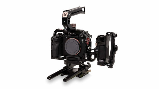 Picture of Tiltaing Camera Cage Kit E Compatible with Sony a7S III Camera | a7S III Pro Kit with Handles, NATO Rail | TA-T18-E-B (Black)
