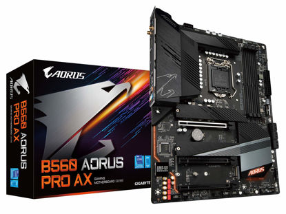 Picture of GIGABYTE B560 AORUS PRO AX (LGA 1200/ Intel/ B560/ ATX/Triple M.2/ PCIe 4.0/ USB 3.2 Gen2X2 Type-C/Intel WiFi 6/2.5GbE LAN/Motherboard)