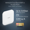 Picture of NETGEAR Cloud Managed Wireless Access Point (WAX620) - WiFi 6 Dual-Band AX3600 Speed | Up to 256 Client Devices | 802.11ax | Insight Remote Management | PoE+ Powered or AC Adapter (not Included)