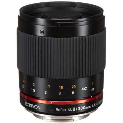 Picture of Rokinon 300M-E-BK 300mm F6.3 Mirror Lens for Sony NEX Mirrorless Interchangeable Lens Cameras - E-Mount