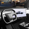 Picture of Airayvis Cybertruck Accessories 4-Way Adjustable Screen Tilt & Swivel Mount for 2024 Tesla Cybertruck Center Console Navigation - Rotating Holder for Original Console Screen
