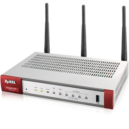 Picture of ZyXEL Next Generation VPN Firewall with 1 WAN, 1 SFP, 4 LAN/DMZ Gigabit Ports and 802.11ac/n WiFi [USG20W-VPN]