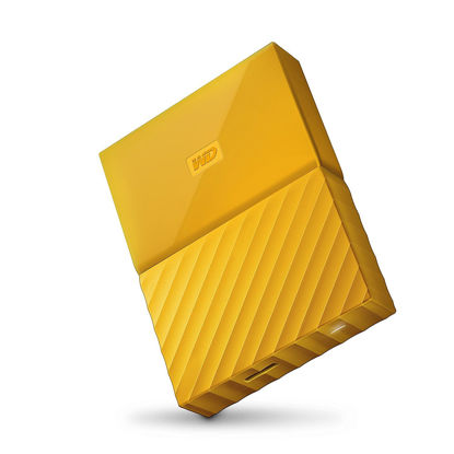 Picture of WD 4TB Yellow My Passport Portable External Hard Drive - USB 3.0 - WDBYFT0040BYL-WESN