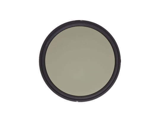Picture of Heliopan 72mm Variable Gray Neutral Density Filter (707290) with Specialty Schott Glass in Floating Brass Ring